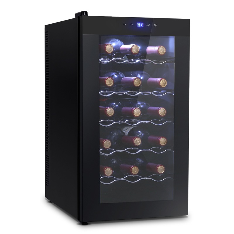 Buy 18 Bottles Glass Wine Cooler Door Beverage Cooler Fridge