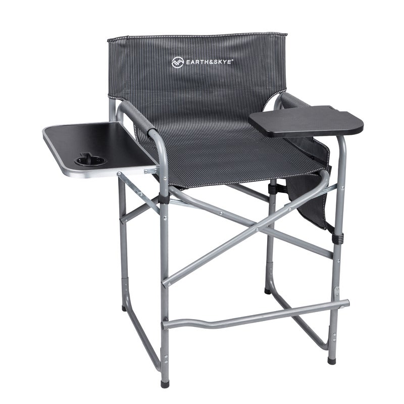 Buy Directors Chair Makeup Tall Folding Portable Camping Swivel Table  Outdoor - MyDeal