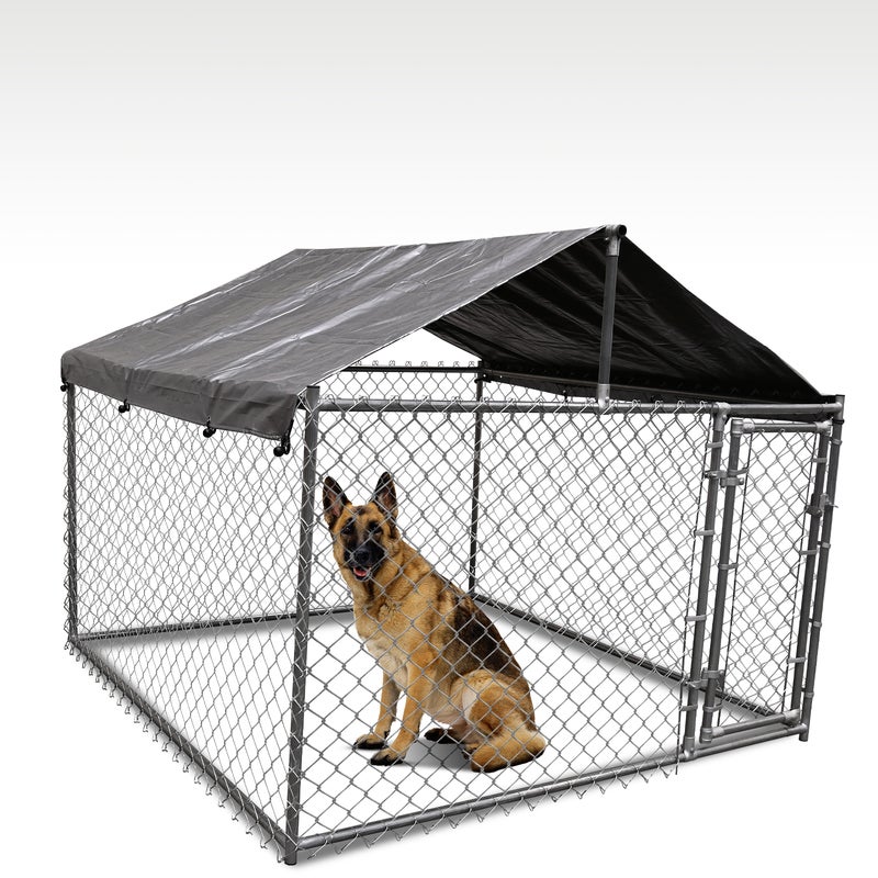 Pet Dog Enclosure Playpen Fence Puppy Run Kennel Exercise Cage Chain Play Pen M