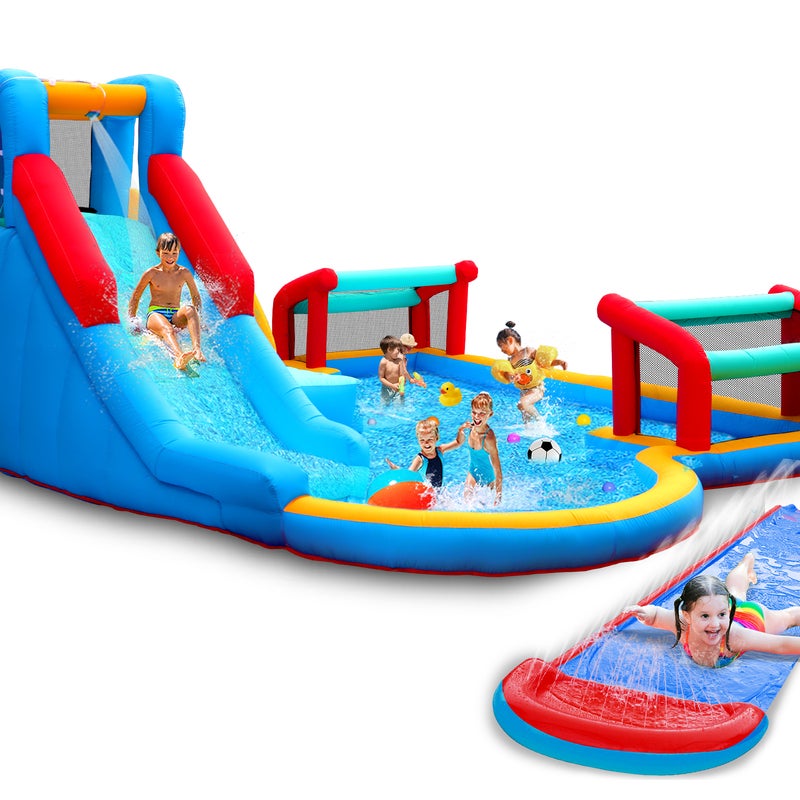 Slide bouncer best sale jumping castle