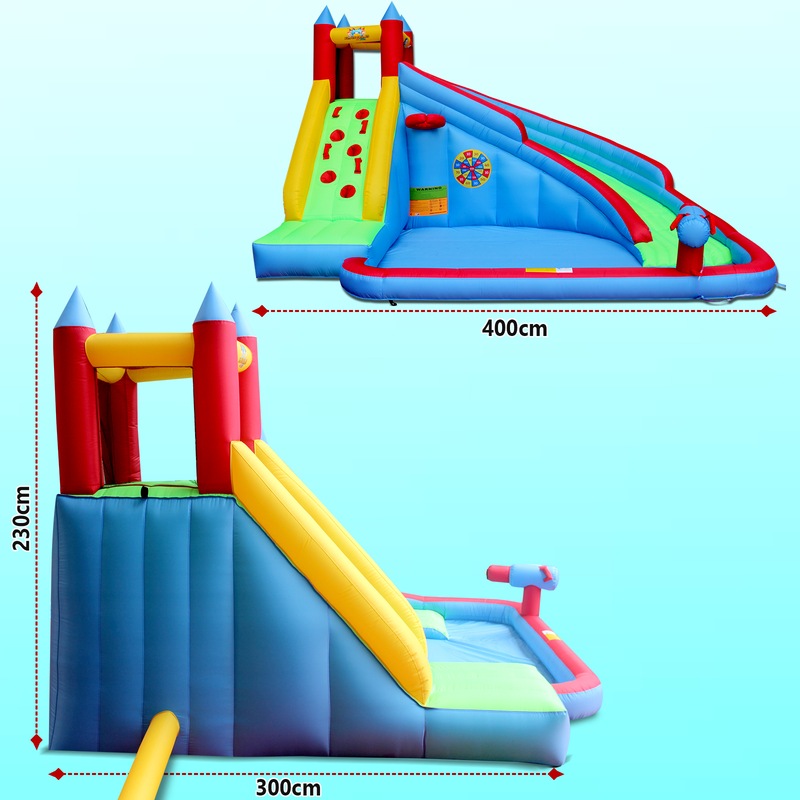 jumping castle waterslide