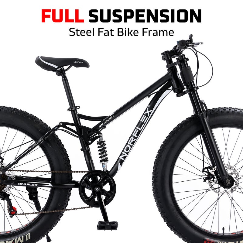 Sturdy dual suspension clearance fat bike