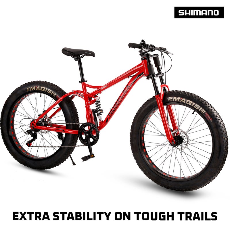 Sturdy fat bike online dual suspension