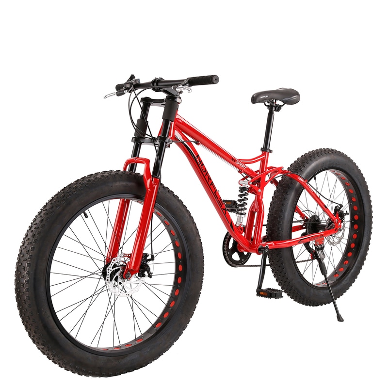 Full suspension fat hot sale tire mountain bike