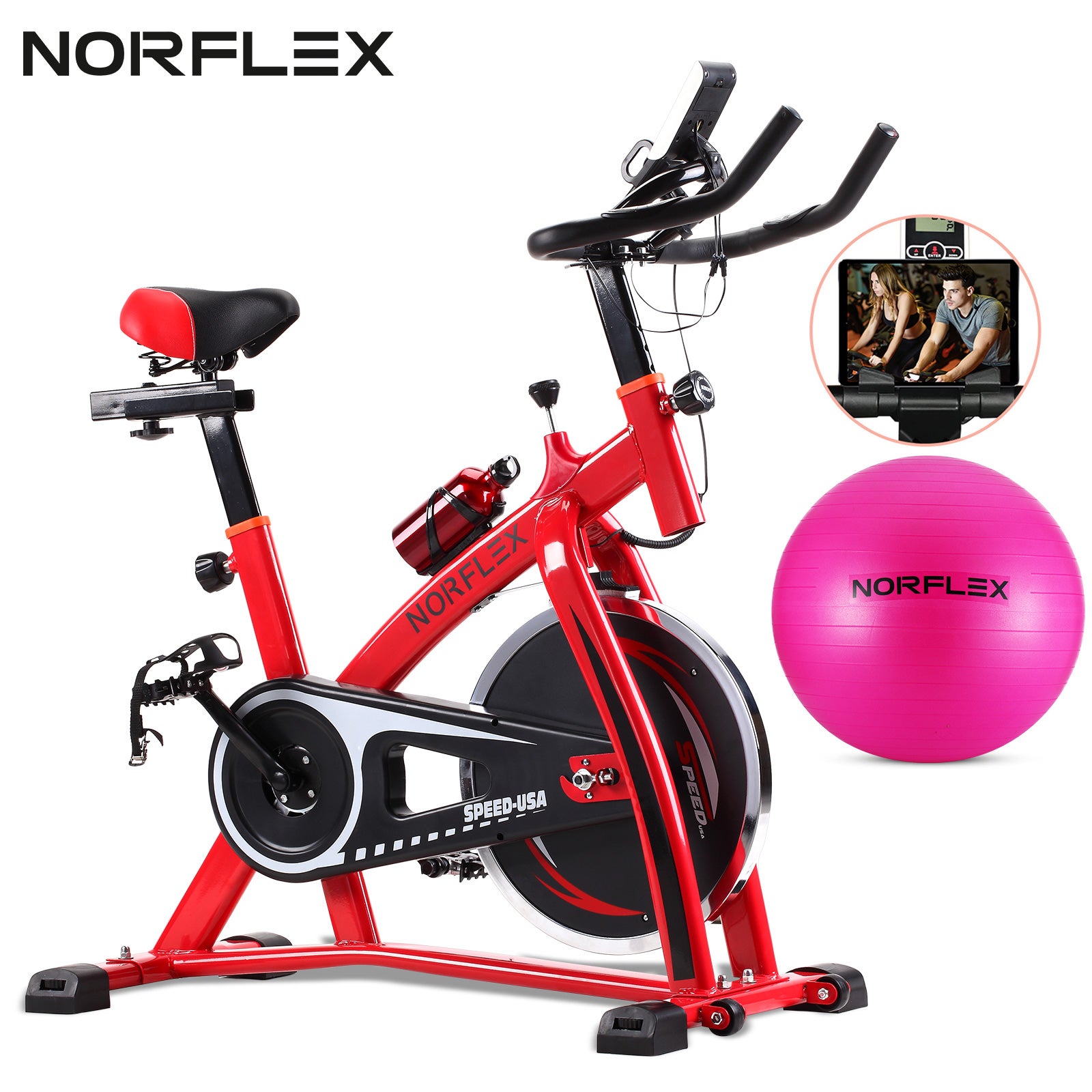 Buy Norflex Spin Bike Exercise Ball Flywheel Fitness Commercial