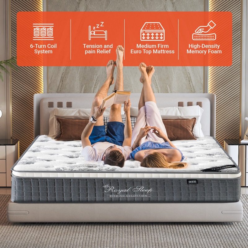 Buy Queen Double King Single Mattress Bed Euro Top 9 Zone Pocket Spring