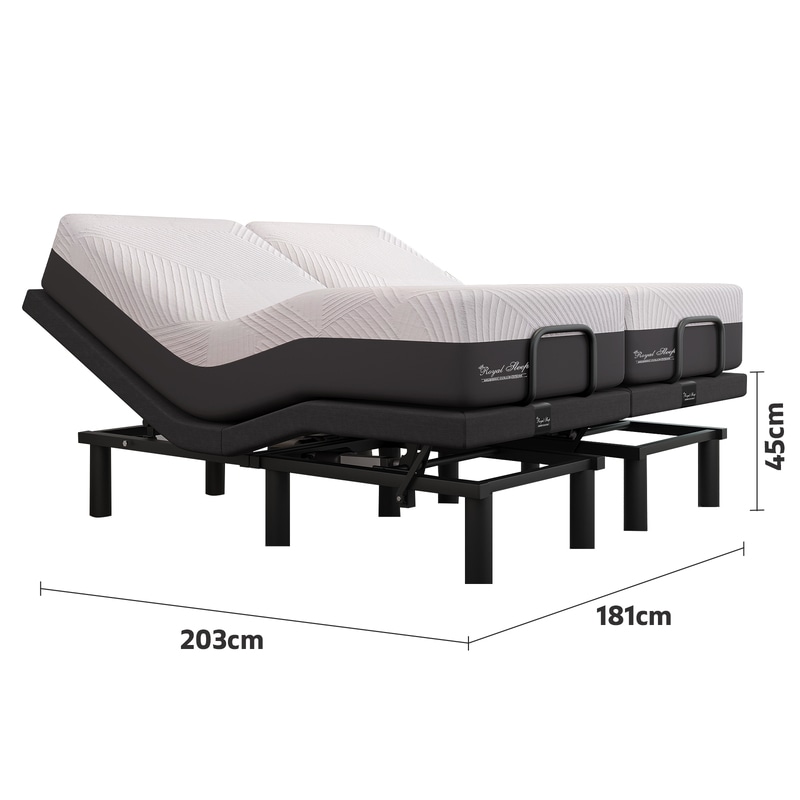 Buy Royal Sleep Valentina Split King Adjustable Motorized Bed Frame ...