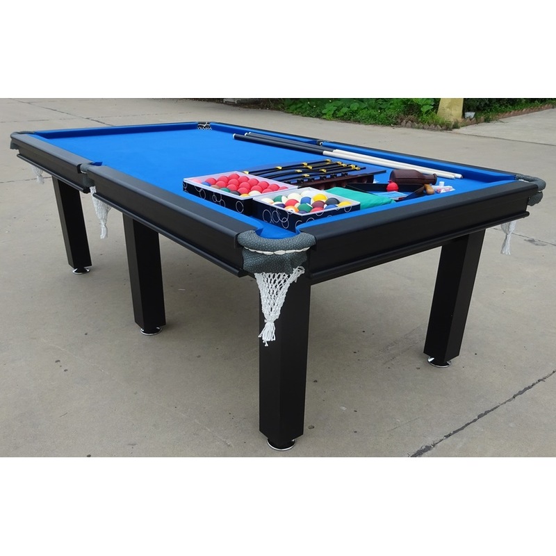 Buy 8FT Slate Pool Table Billiard Snooker Table 20mm Grey Slate Bed MyDeal
