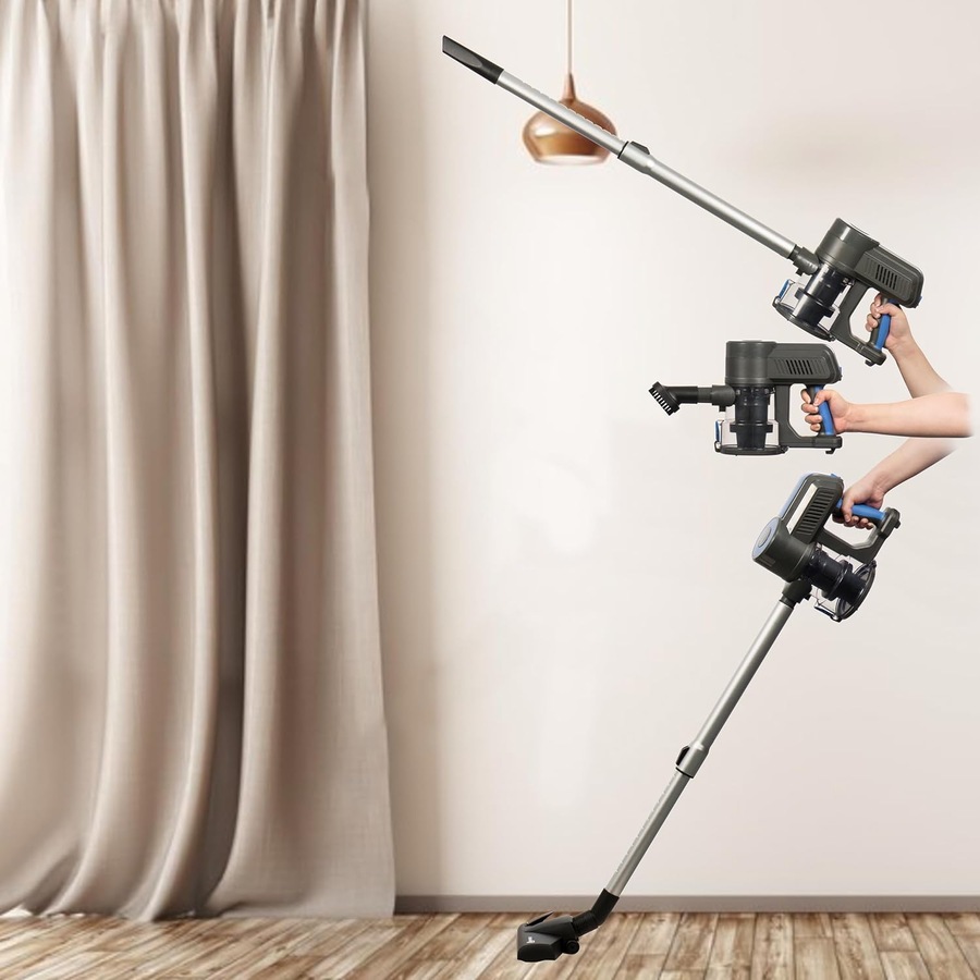 Akitas S12 Corded Vacuum Cleaner Handheld Stick Corded Hoover 2 in 1 Bagless Vacuum Cleaner with German Wessel Werk Head Nozzle Light Weight