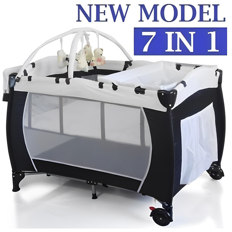 Baby Travel PortaCot Playpen w/ Carry Bag in Black Buy Portacots 188134