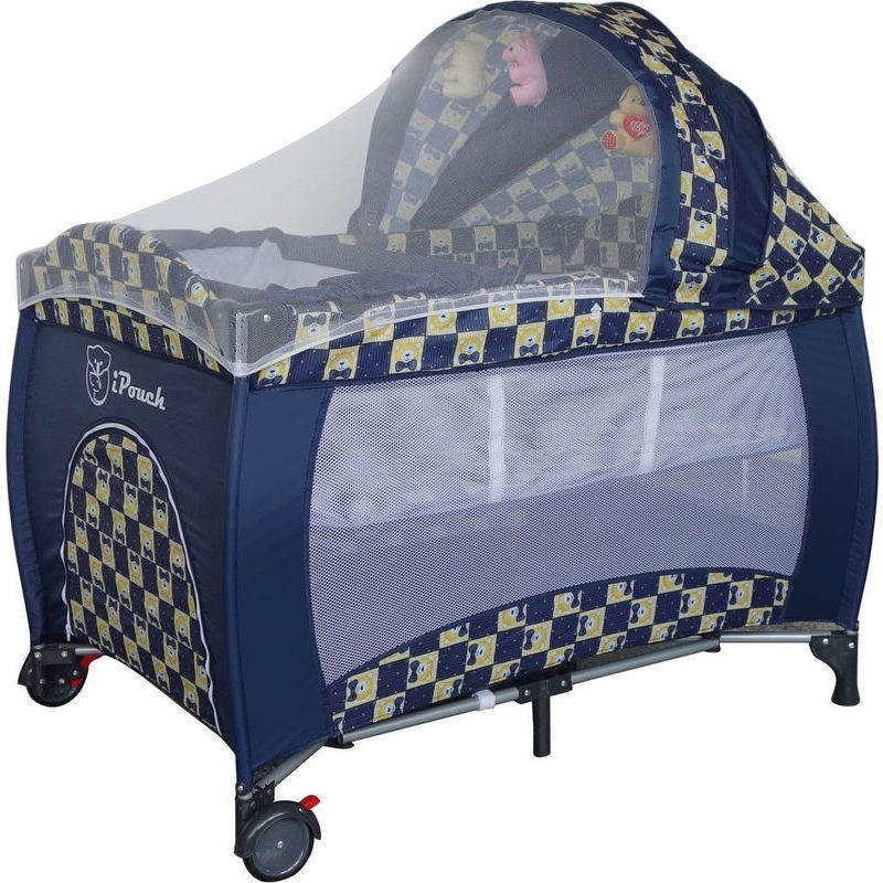 Buy Baby Travel PortaCot Playpen w/ Carry Bag in Navy MyDeal