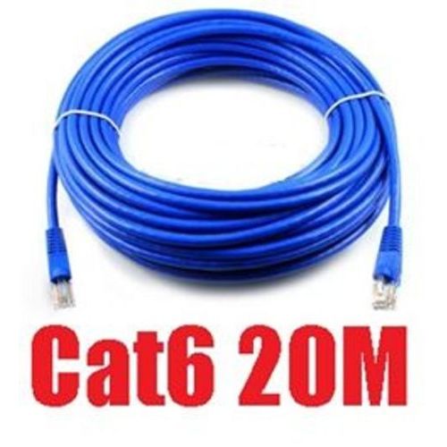 CAT6 Ethernet LAN Network Cable 20m 65 Feet in Blue