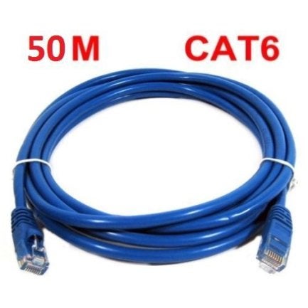 CAT6 Ethernet LAN Network Cable 50m 164 Feet Blue