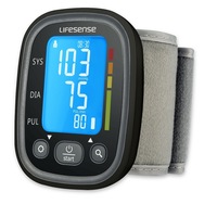 Digital Electronic Blood Pressure Monitor Wrist Dual User Memory Backlit