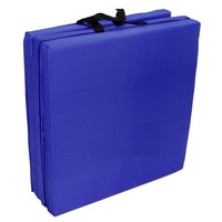 Folding Exercise Mat for Yoga Pilates & Gym in Blue