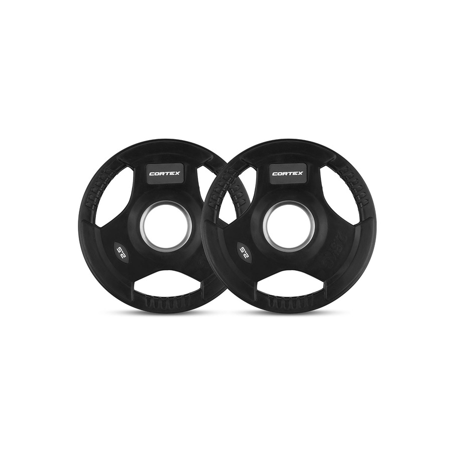 CORTEX 145kg Tri-Grip 50mm Olympic Plate Set