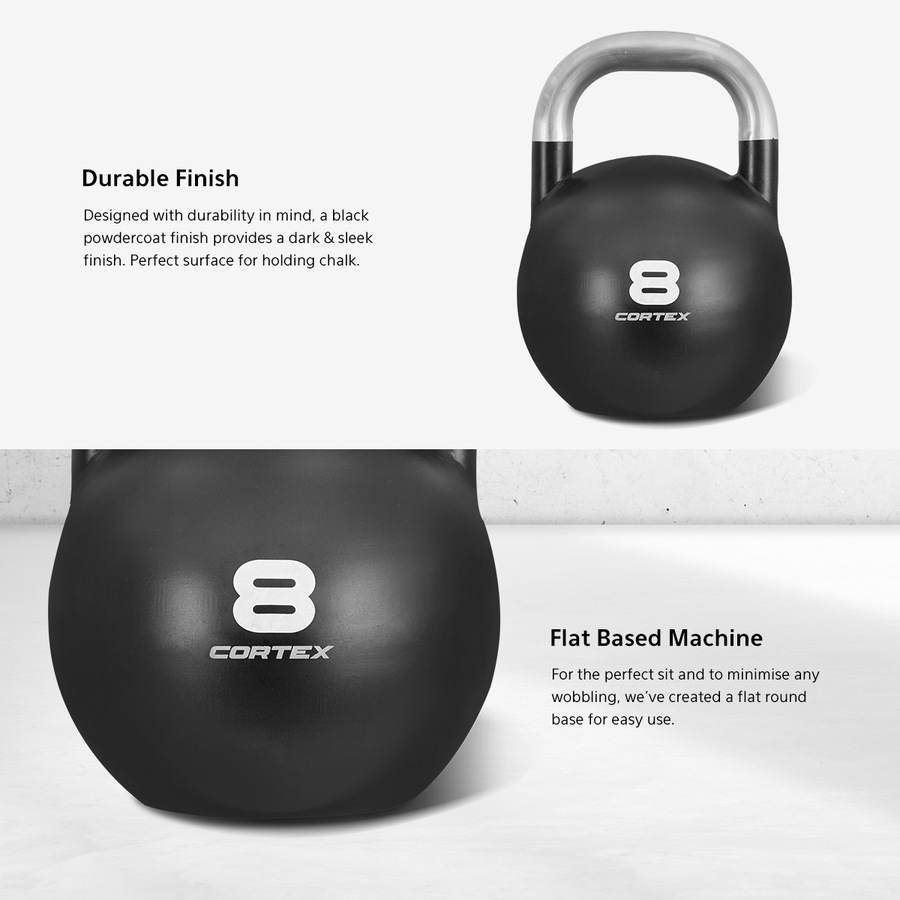 CORTEX 8kg Commercial Steel Kettlebell V2
