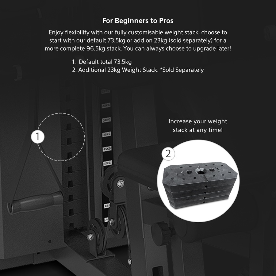 CORTEX GS7 Multi Station Multi-Function Home Gym with 73kg Stack