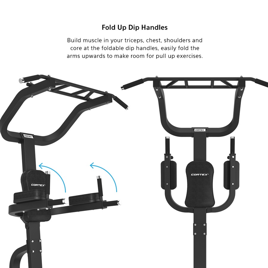 CORTEX PT-105 Commercial Chin Up Dip Knee Raise Power Tower