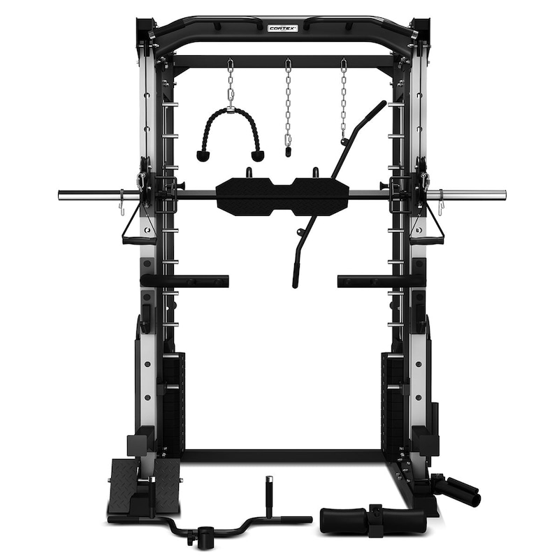 Buy CORTEX SM25 Multi Gym (Dual Stack Functional Trainer, Smith Machine ...