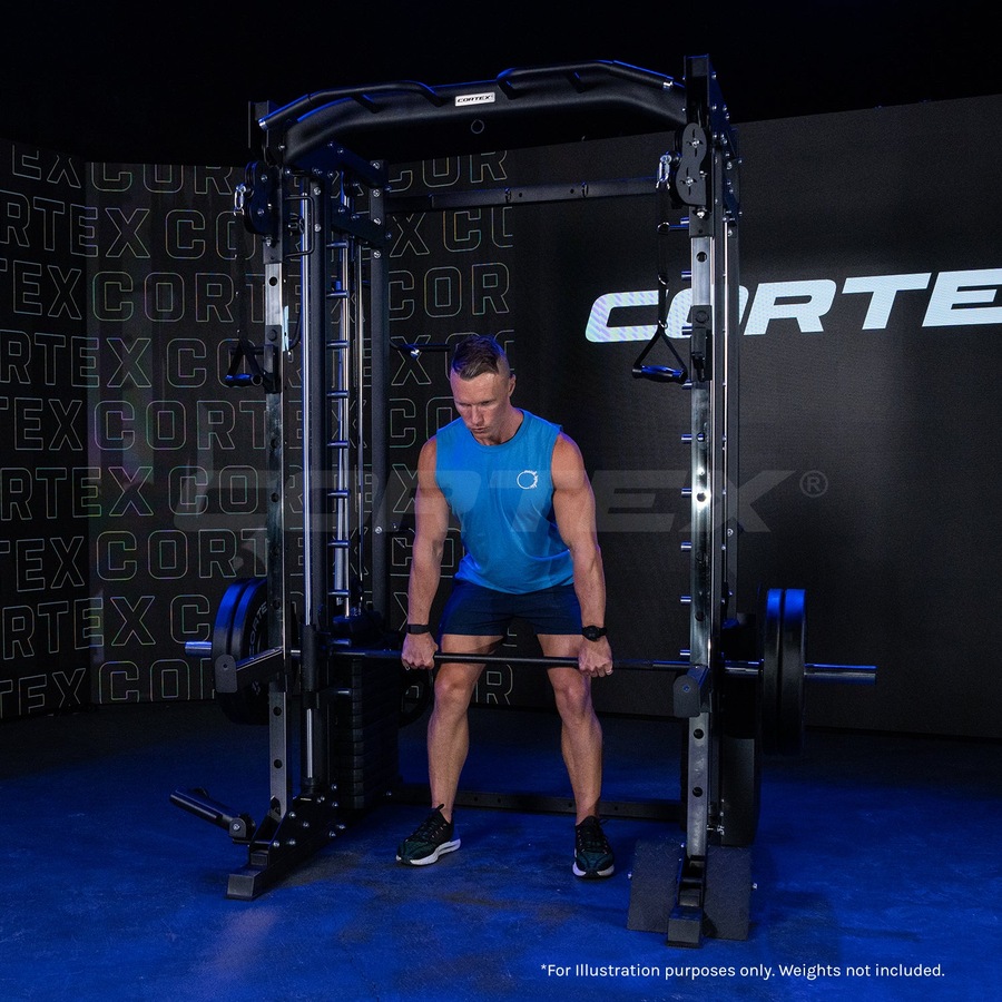 Buy CORTEX SM25 Multi Gym (Dual Stack Functional Trainer, Smith Machine ...