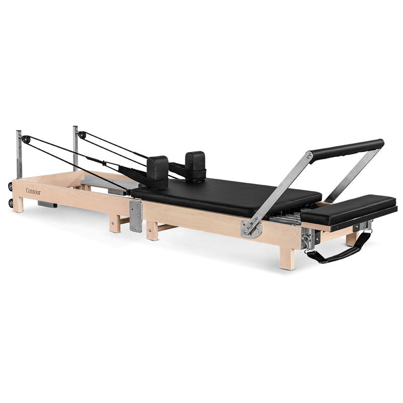 Lifespan Fitness Contour Folding Wooden Pilates Reformer Machine Set