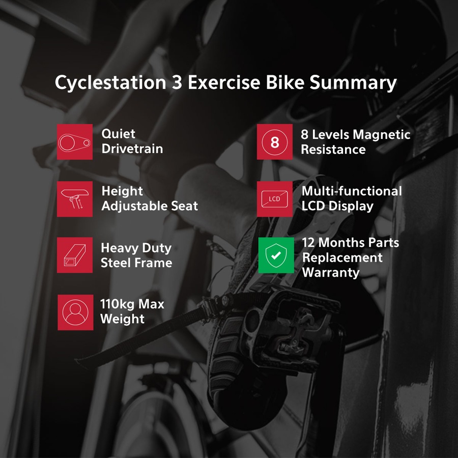 Lifespan Fitness Cyclestation3 Mini Exercise Bike Under Desk Work & Cycle Station with 8 Magnetic Resistance Levels