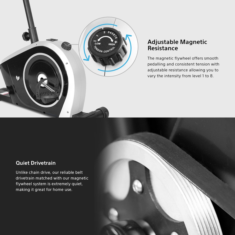 Lifespan Fitness Cyclestation3 Mini Exercise Bike Under Desk Work & Cycle Station with 8 Magnetic Resistance Levels