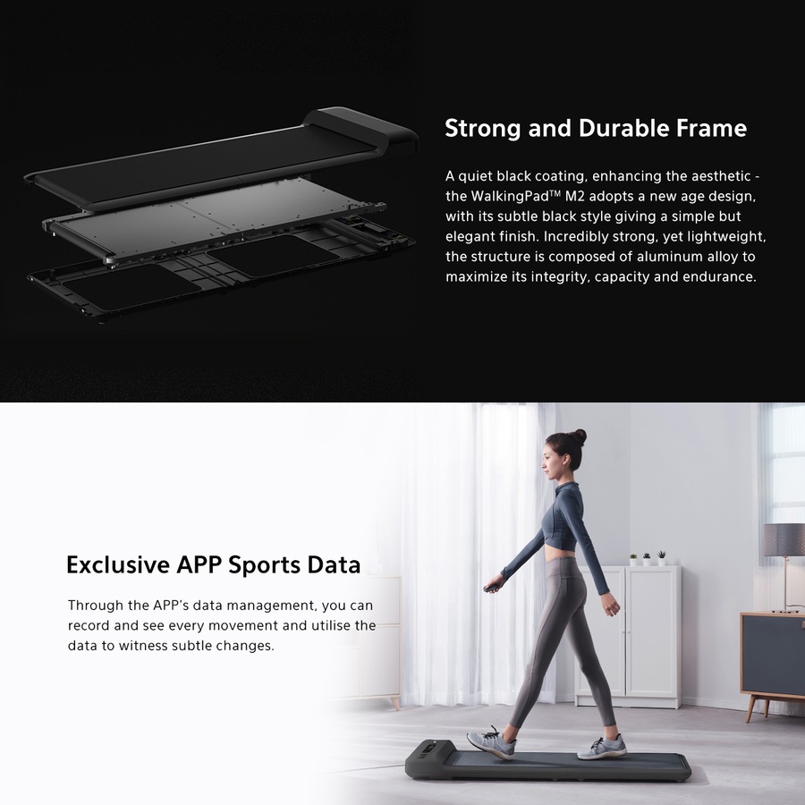 Lifespan Fitness WalkingPad™ M2 Treadmill Under Desk Treadmill 180° Fully Foldable for Convenient Storage 6km/h
