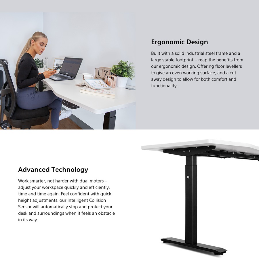 Lifespan Fitness WalkingPad M2 Treadmill with ErgoDesk Automatic Standing Desk 1800mm in White/Black