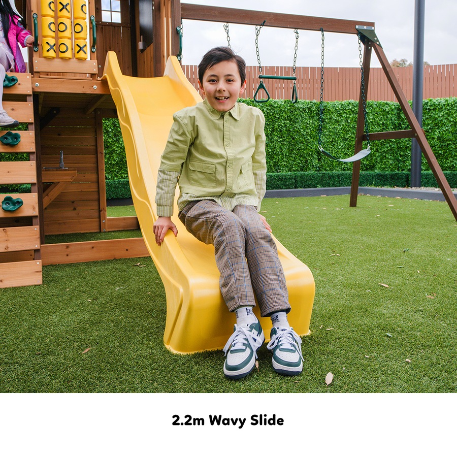 Lifespan Kids Coventry Play Centre Swing Set with 2.2m Yellow Slide