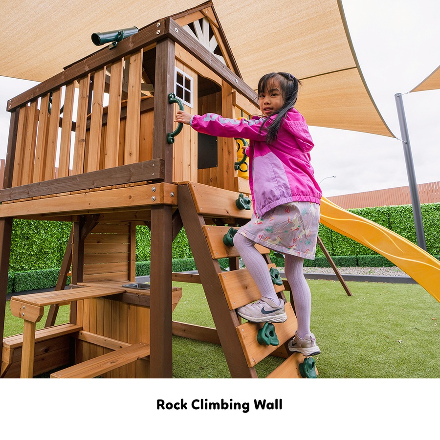 Lifespan Kids Coventry Play Centre Swing Set with 2.2m Yellow Slide