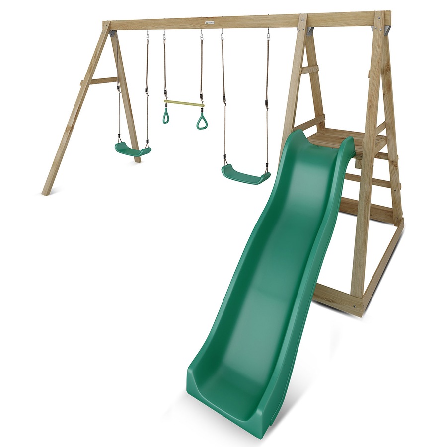 Lifespan Kids Winston 3-Station Timber Swing Set with Slide