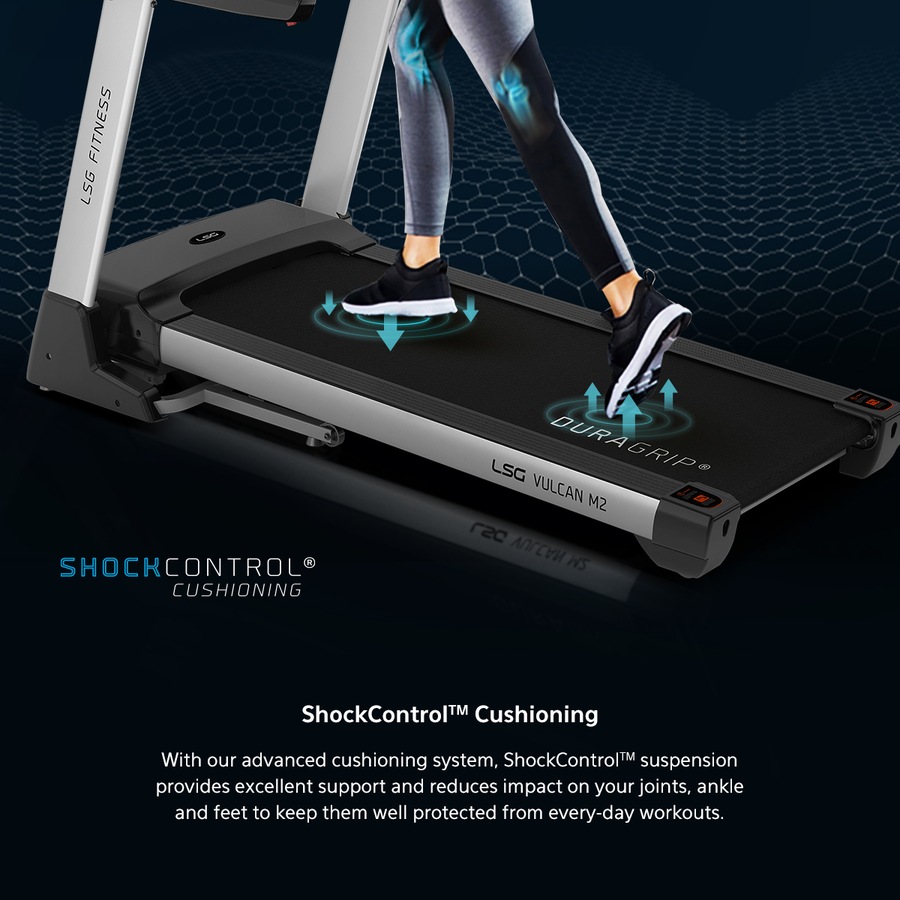 LSG Vulcan M2 Treadmill with 4.0 CHP 18km/h Max Speed 20 Auto Incline Levels Bluetooth Speakers