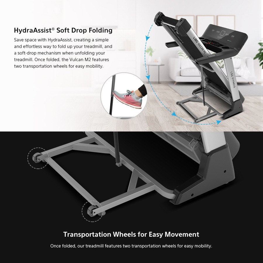 LSG Vulcan M2 Treadmill with 4.0 CHP 18km/h Max Speed 20 Auto Incline Levels Bluetooth Speakers