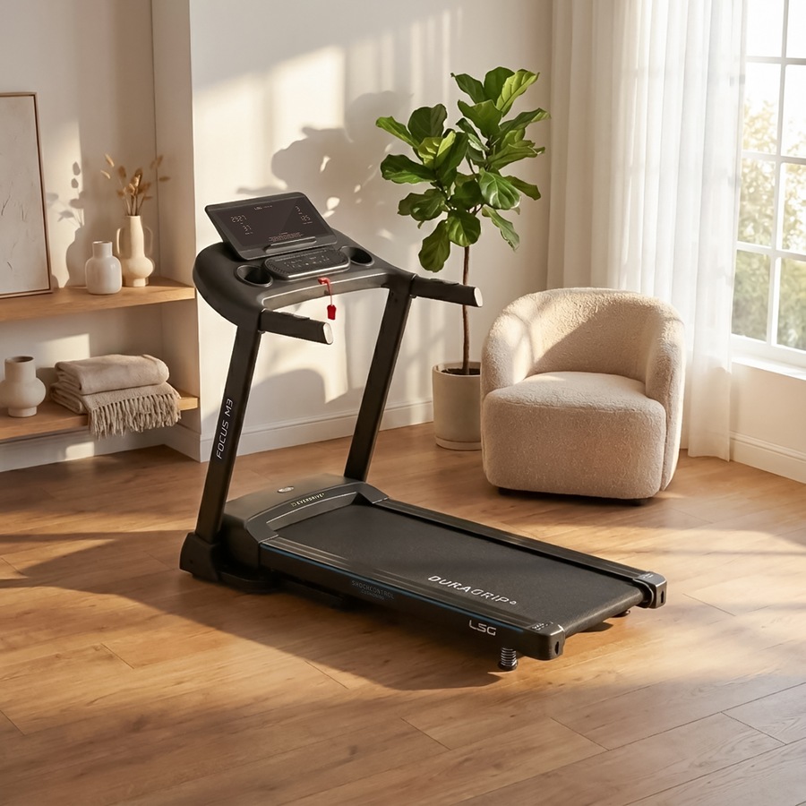 LSG Focus M3 Treadmill Home Treadmill for Cardio 18km/h Max Speed 2.5CHP EverDrive Motor Pulse Sensors Folding Treadmill