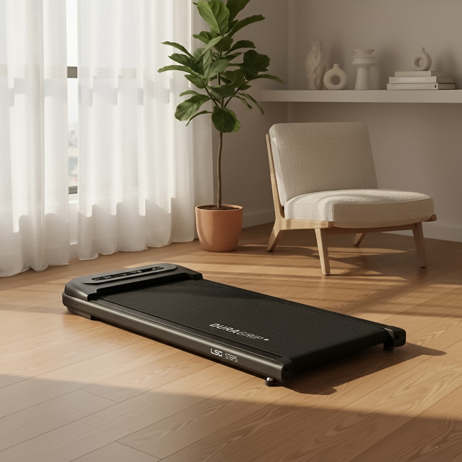 LSG STEPS 420mm Extra Wide Walking Pad Under Desk Treadmill 8km/h Speed Suitable for Walk & Work Home Office