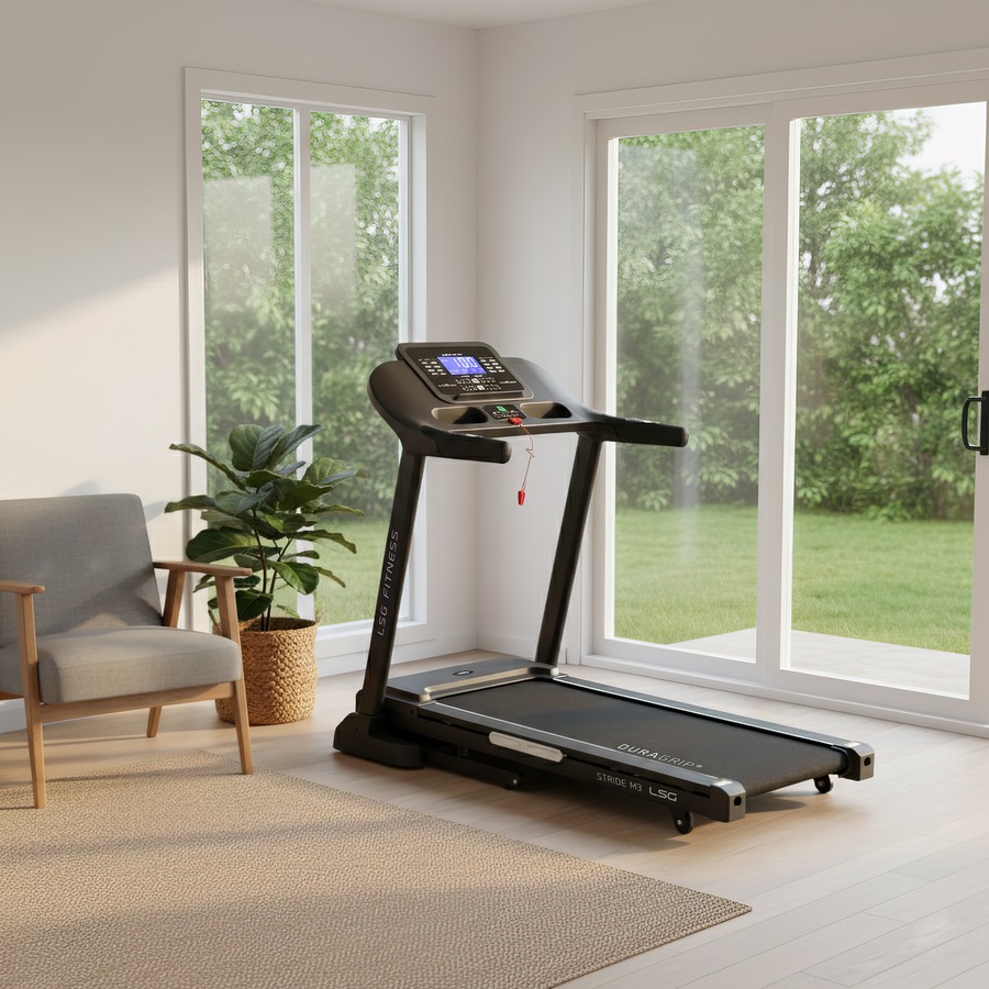 LSG Stride M3 Treadmill Home Cardio for Walking, Jogging & Running 20km/h Max Speed with 15 Automatic Incline Levels
