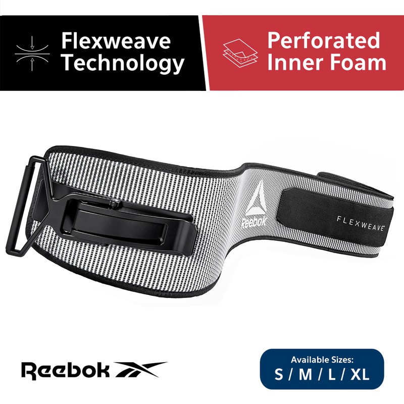 Reebok Flexweave Power Lifting Belt White/Large Fitness World Wide