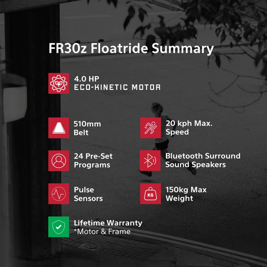 Reebok FR30z Floatride Treadmill in Red