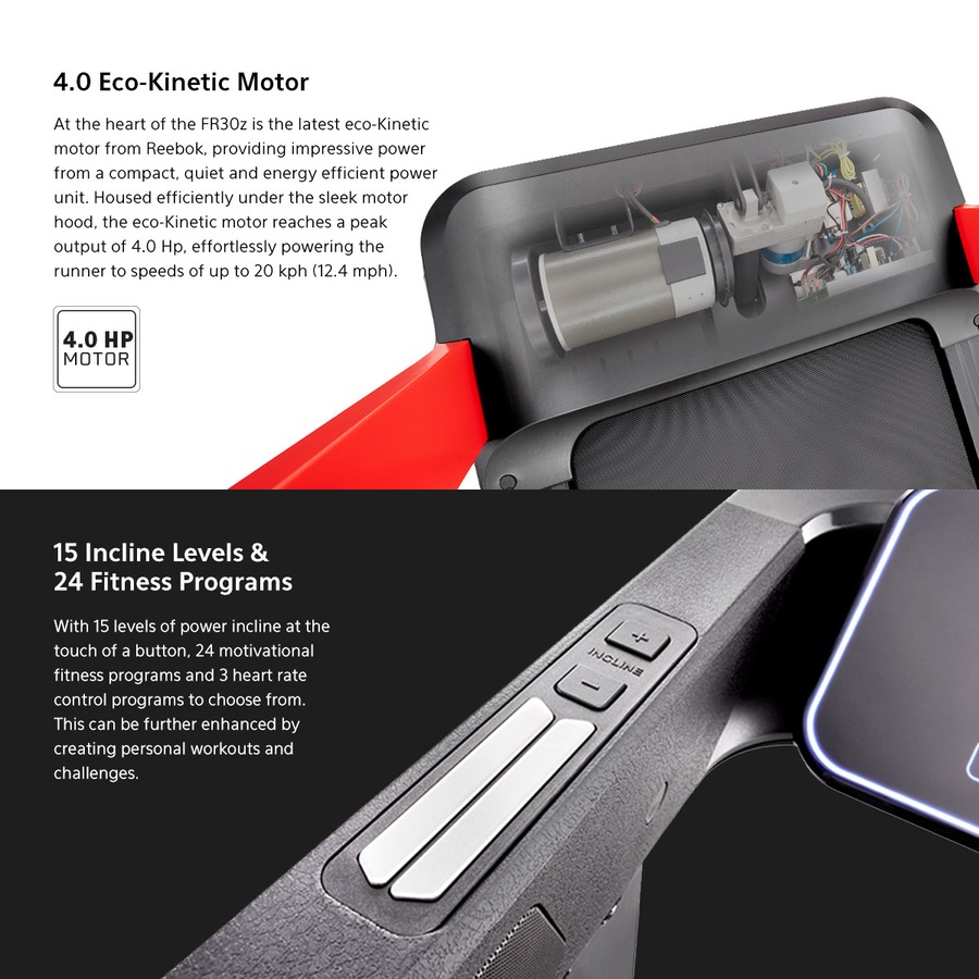 Reebok FR30z Floatride Treadmill in Red