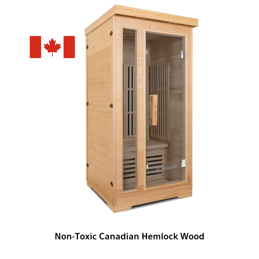 ReGen8 Solo V2 - 1 Person 1410W Infrared Sauna