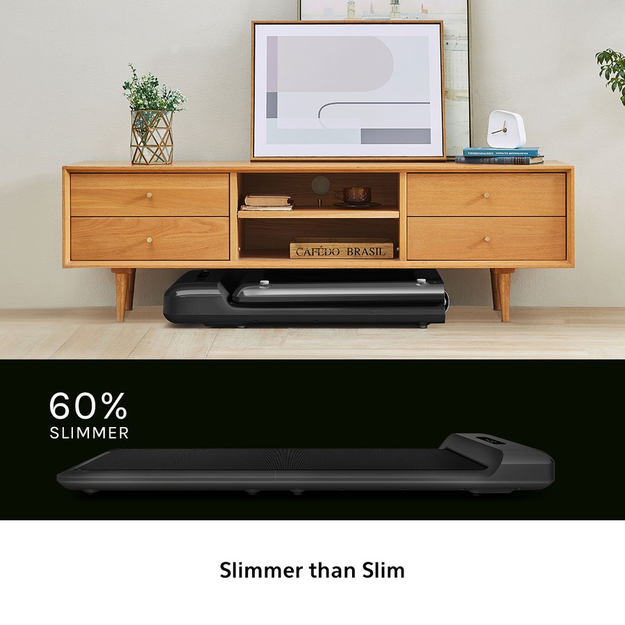 WalkingPad C2 Compact Foldable Treadmill – Black Under Desk Treadmill 180° Fully Foldable for Convenient Storage 6km/h