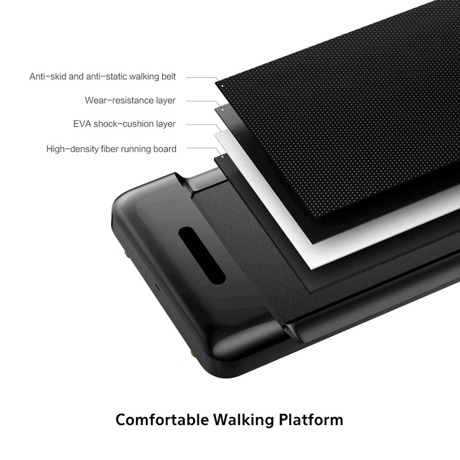 WalkingPad C2 Compact Foldable Treadmill – Black Under Desk Treadmill 180° Fully Foldable for Convenient Storage 6km/h