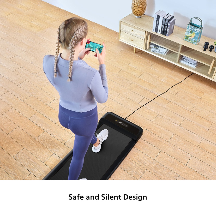 WalkingPad C2 Compact Foldable Treadmill – Black Under Desk Treadmill 180° Fully Foldable for Convenient Storage 6km/h