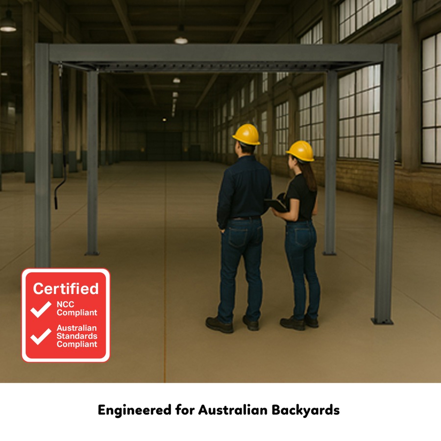 Yardtopia Elmont 3m x 3m Aluminium Adjustable Louvre Pergola