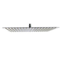 ACA 16" Stainless Steel Chrome Super-slim Square Rainfall Shower Head