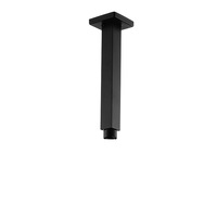 ACA Female End Square Ceilling Shower Arm Black 200mm