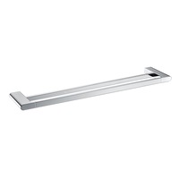 ACA 600mm Bathroom Chrome Double Towel Rail Towel Rack Wall Mounted