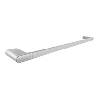 ACA 600mm Bathroom Square Chrome Single Towel Rail Towel Rack Wall Mounted